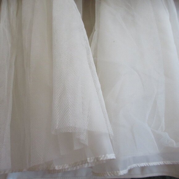 Jayne Copeland Girls Red Velvet & Ivory Crinoline Holiday Christmas Dress Size 7 - Picture 8 of 15